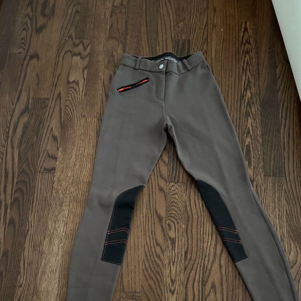 Teen's Riding Breeches in Brown/ dark brown